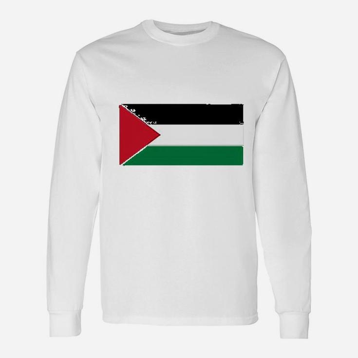 Palestine Country Flag Unisex Long Sleeve