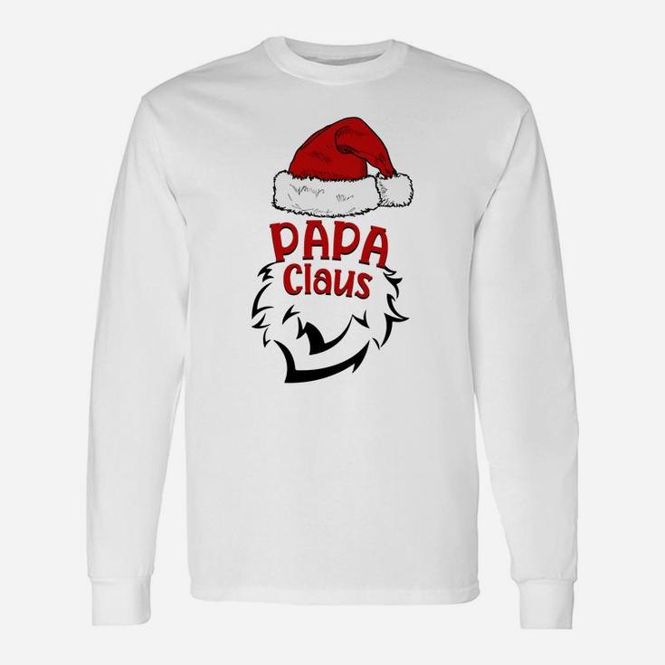 Papa Claus Merry Christmas Dad Santa Claus Head Sweatshirt Unisex Long Sleeve