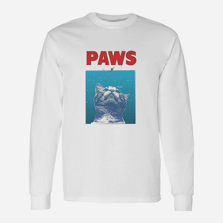 Paws Funny Cat For Cat Lovers Unisex Long Sleeve
