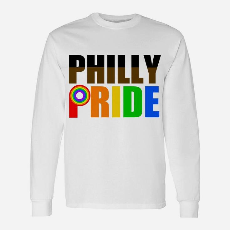 Philly Gay Pride New Rainbow Flag Unisex Long Sleeve