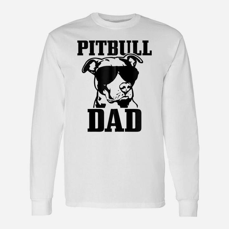 Pitbull Dad Funny Dog Pitbull Sunglasses Fathers Day Pitbull Zip Hoodie Unisex Long Sleeve