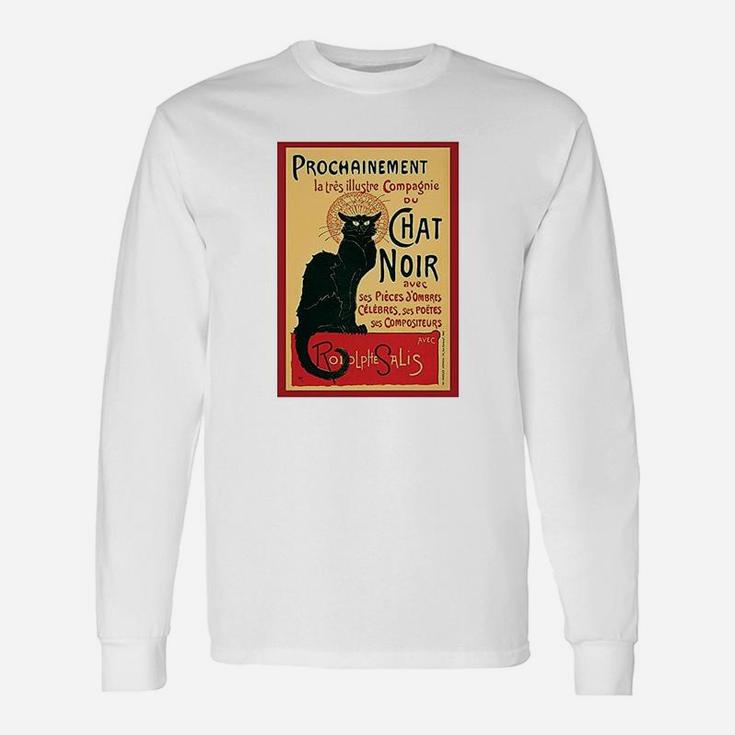 Poster Foundry Le Chat Noir The Black Cat Paris Art Deco Vintage Unisex Long Sleeve