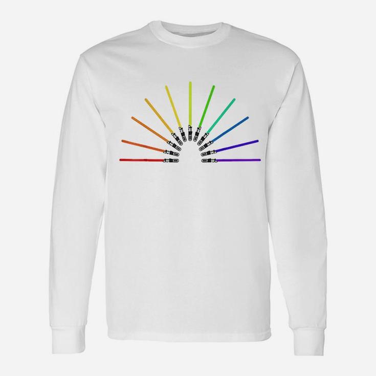 Pride Rainbow Lightsabers Unisex Long Sleeve