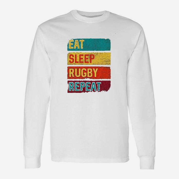 Rugby Player Eat Sleep Rugby Repeat Unisex Long Sleeve