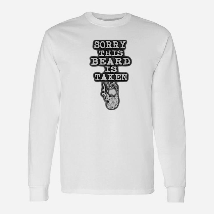Sorry This Beard Is Taken Valentines Day Men Long Sleeve T-Shirt