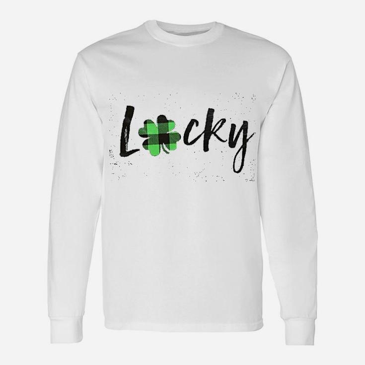 St Patricks Day Lucky Irish Shamrock Long Sleeve T-Shirt