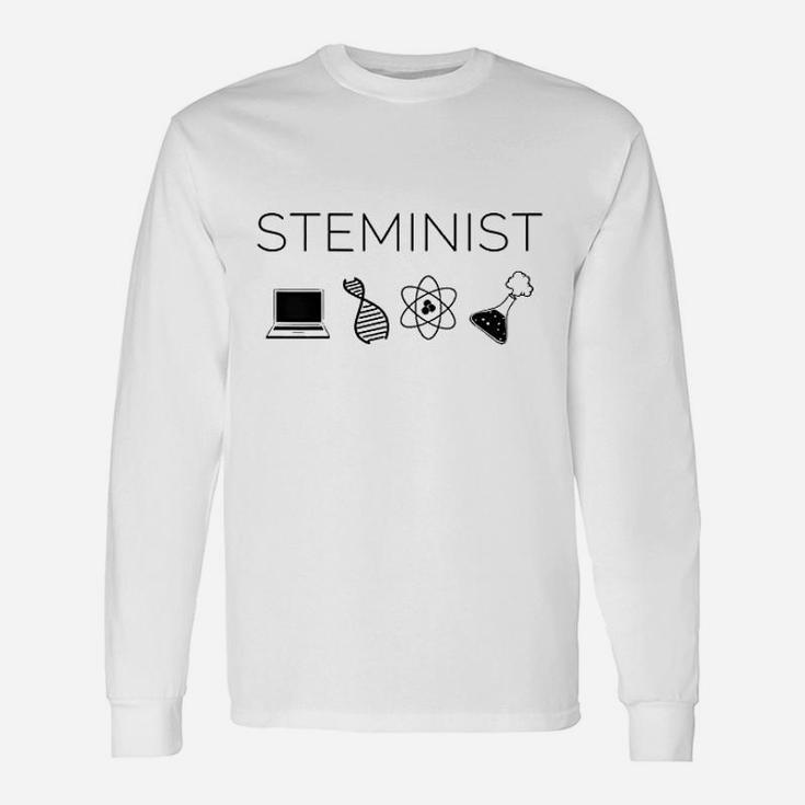 Steminist Female Scientist Woman In Stem Unisex Long Sleeve