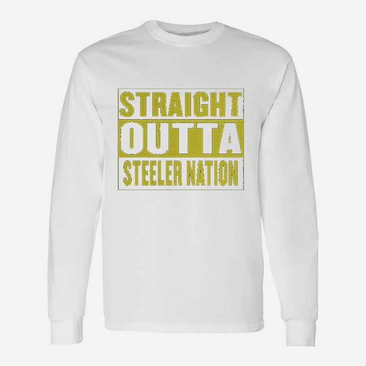 Straight Outta Steeler Nation Football Cropped Unisex Long Sleeve