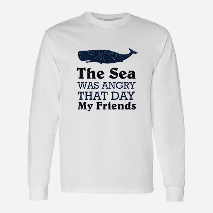 The Sea Was Angry That Day My Friends All Seasons Heather Royal Blue Unisex Long Sleeve