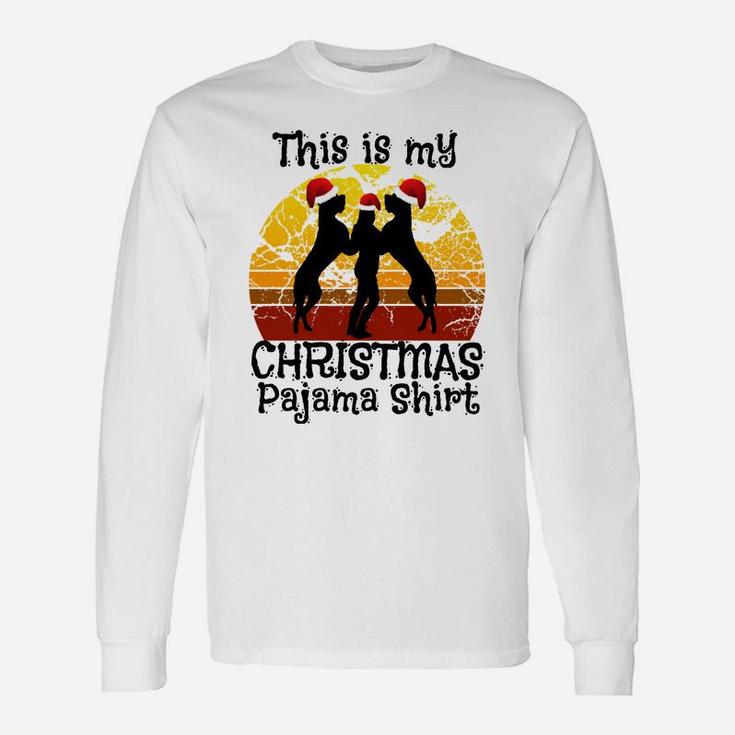 This Is My Christmas Pajama Funny Great Dane Xmas Holiday Sweatshirt Unisex Long Sleeve