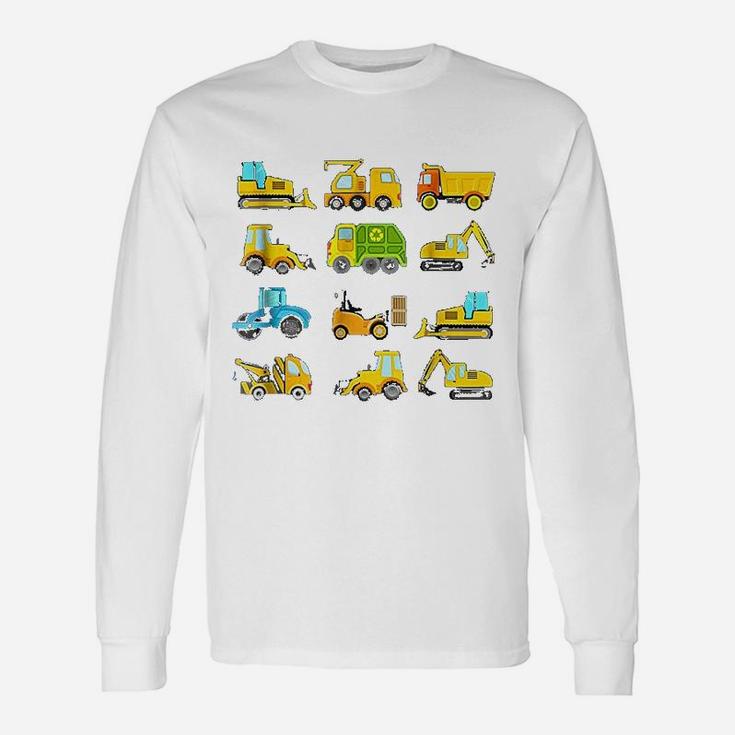 Trucks And Diggers Unisex Long Sleeve