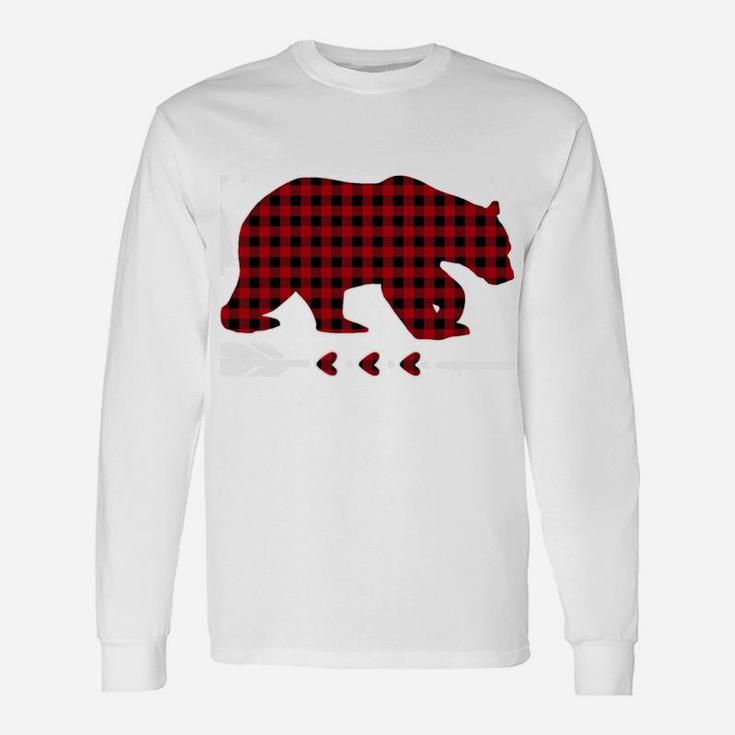 Uncle Bear Christmas Pajama Red Plaid Buffalo Family Gift Unisex Long Sleeve