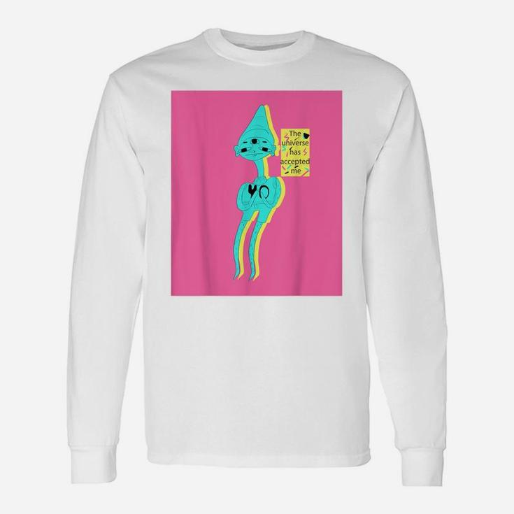 "Universe Has Accepted Me" Quirky Gnome Original Unisex Long Sleeve