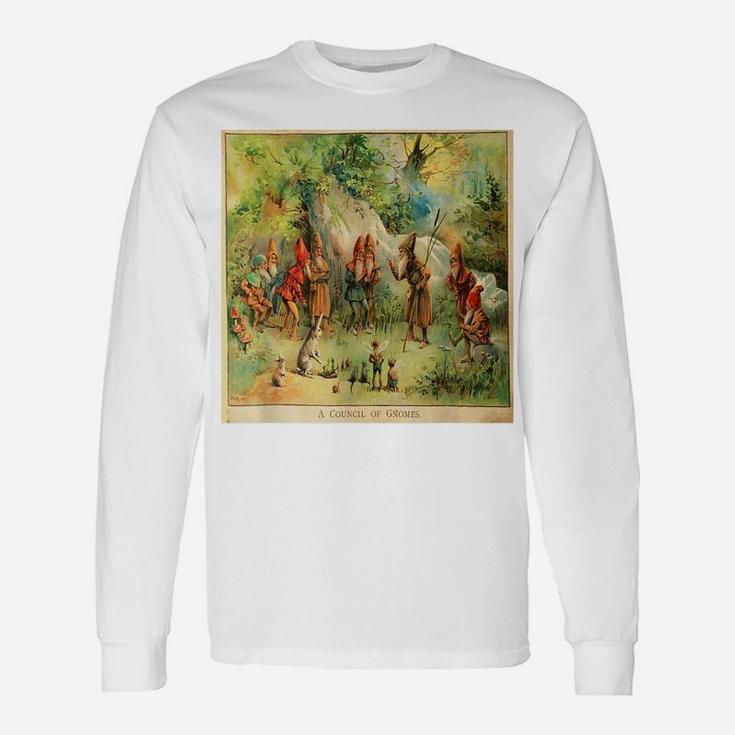 Vintage Council Of Gnomes Funny  Tee Unisex Long Sleeve