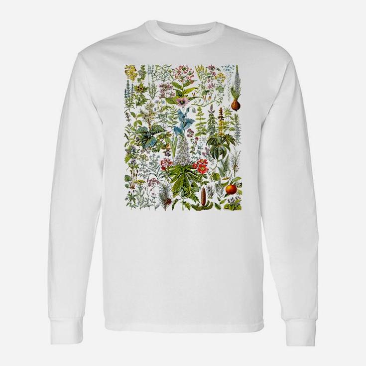 Vintage Flower Shirt, Flower Tshirt, Plant Tshirt, Gardening Unisex Long Sleeve