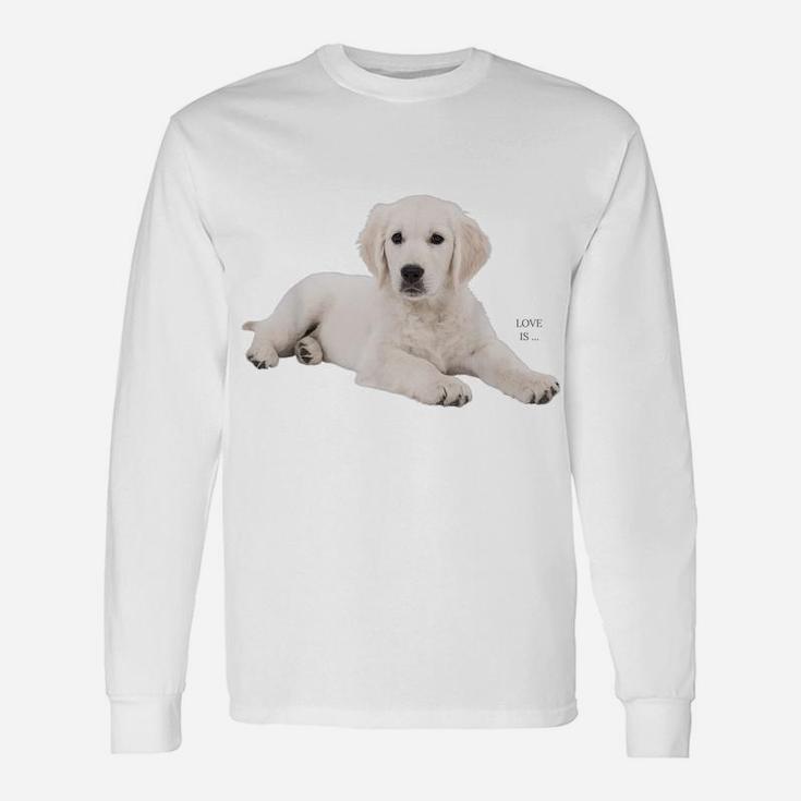 White Labrador Retriever Shirt Yellow Love Lab Mom Dog Dad Unisex Long Sleeve
