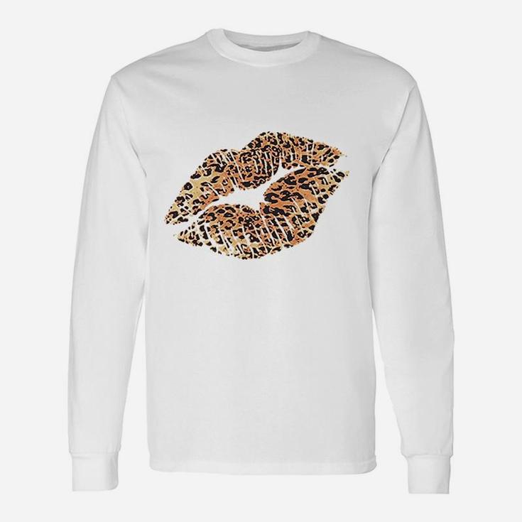 Women Leopard Lips  Summer Unisex Long Sleeve