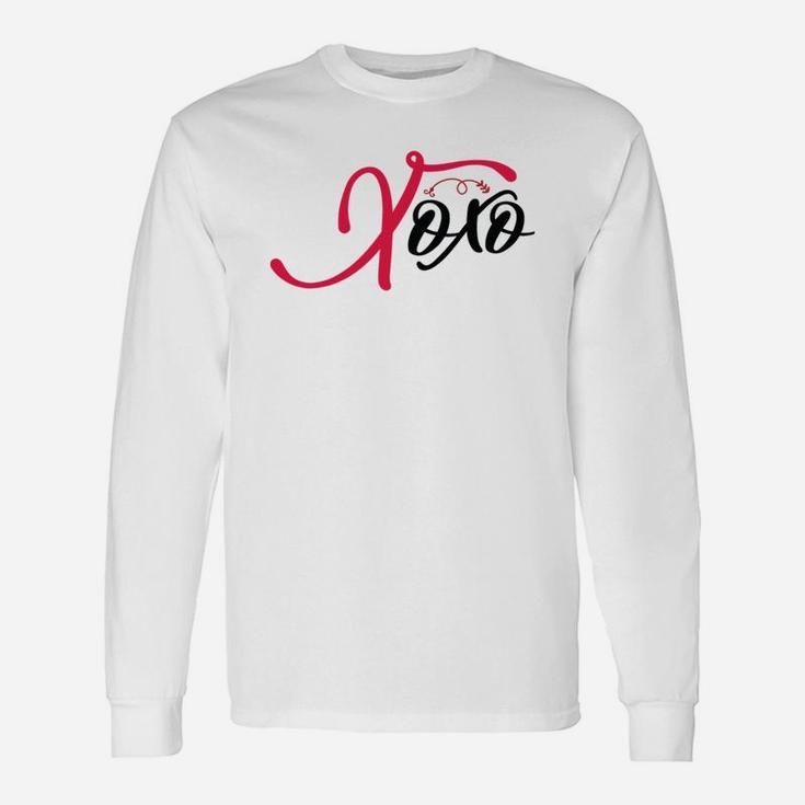 Xoxo Simple Happy Valentines Day Long Sleeve T-Shirt
