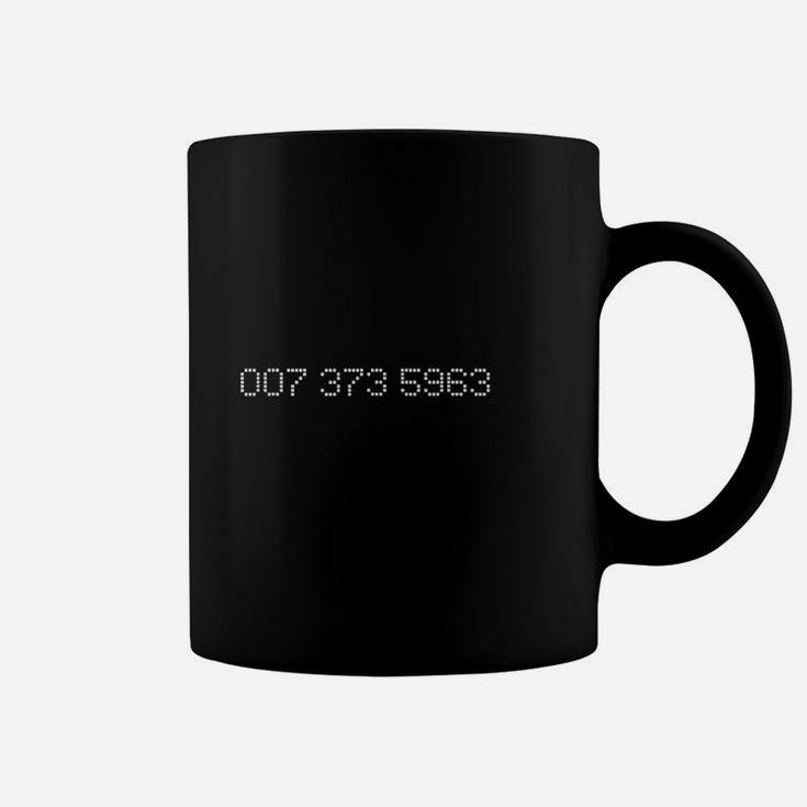 007 373 5963 Famous 90S Video Game Codes Coffee Mug