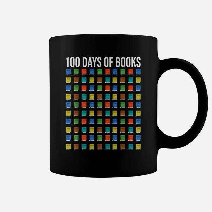 100 Days Of Books Happy 100Th Day Librarian Teacher Gift Coffee Mug