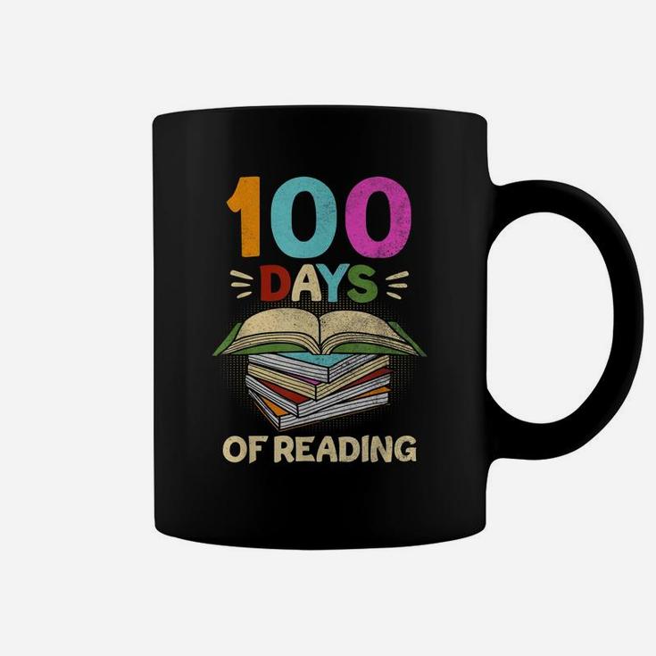 100 Days Of School Reading English Teacher Books Stack Coffee Mug