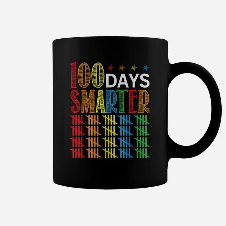 100 Days Smarter Happy 100th Day Of School Student Teacher Coffee Mug