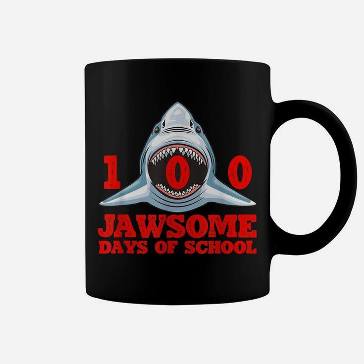 100 Jawsome Days Of School Project Shark Teacher Boy Girl Coffee Mug