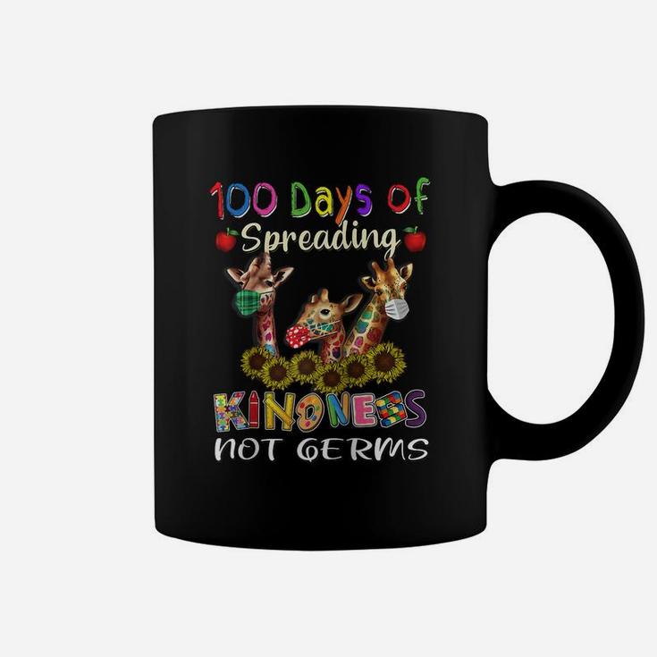 100Th Day Of School 100 Days Of Spreading Kindness Not Germs Raglan Baseball Tee Coffee Mug