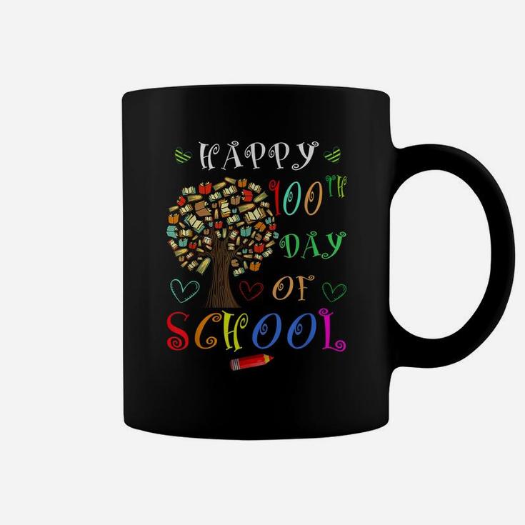 100Th Day Of School Shirt For Teachers Kids Educational Tree Coffee Mug