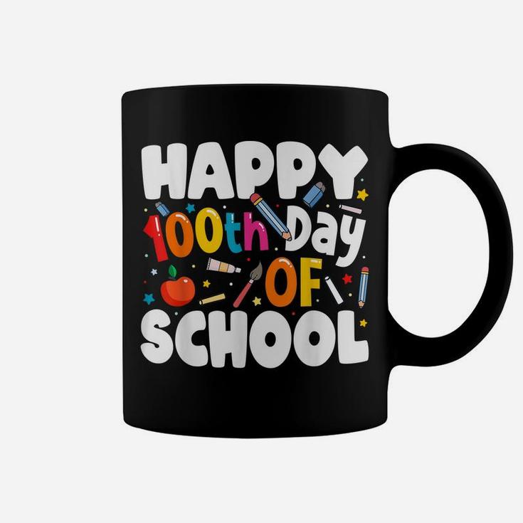 100Th Day Of School Shirt For Teachers Kids Happy 100 Days Coffee Mug