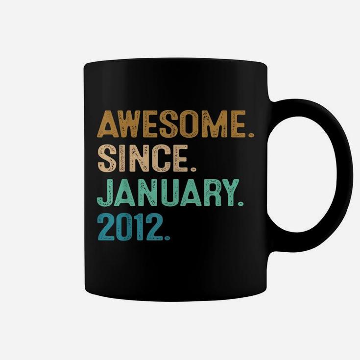 10Th Birthday Gift 10 Year Old Awesome Since January 2012 Coffee Mug