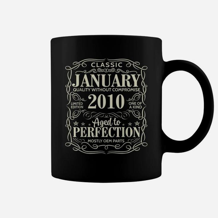 12Th Birthday Gift Perfection Aged January 2010 12 Years Old Coffee Mug