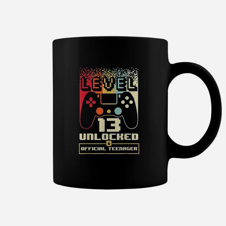 13Th Birthday Gift Boys Level 13 Unlocked Official Teenager Coffee Mug