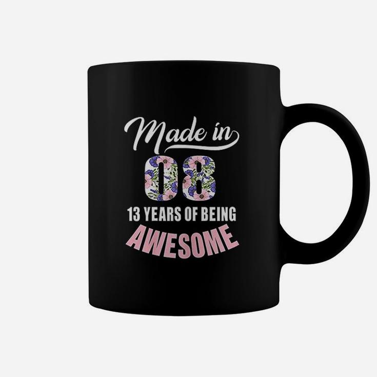 13Th Birthday Gift Girl Born In 2008 13 Years Old Coffee Mug
