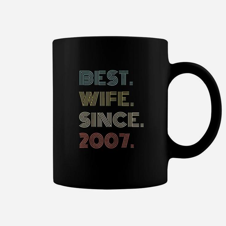 14Th Wedding Anniversary Gift Best Wife Since 2007 Coffee Mug
