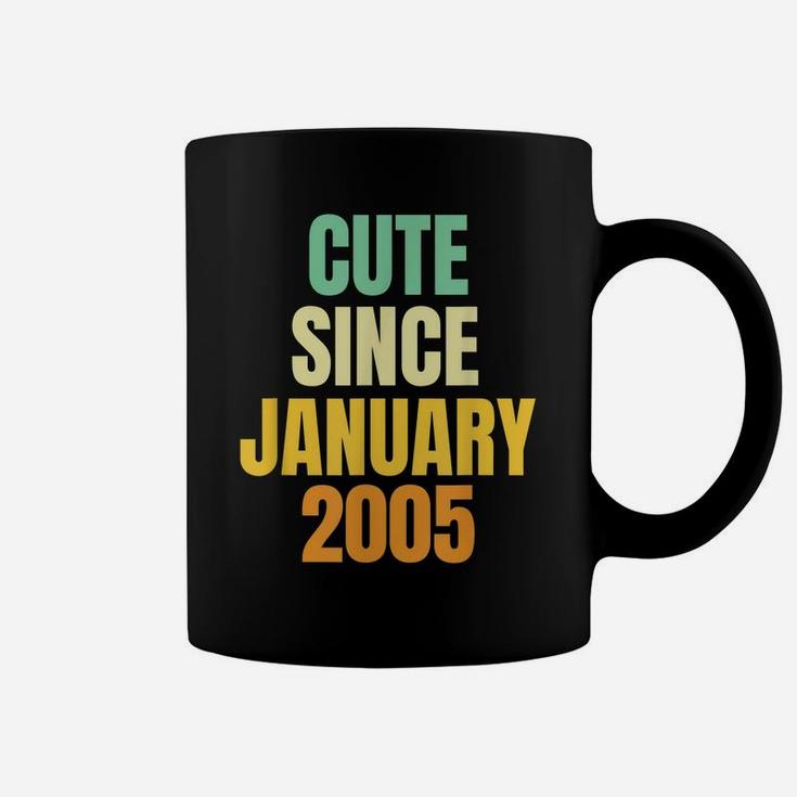16Th Birthday Gift | Cute Since January 2005 Coffee Mug