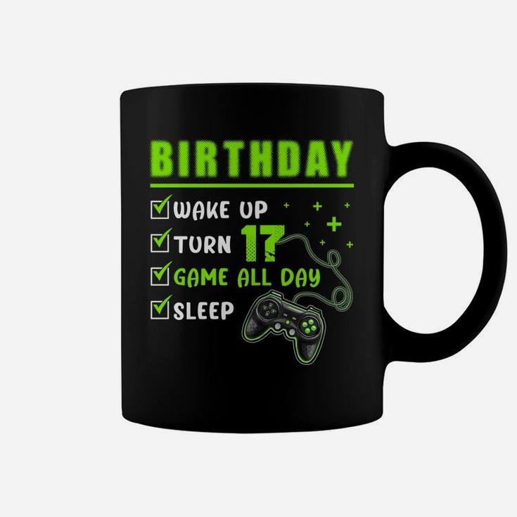 17 Year Old Gamer Boys Kids 17Th Perfect Birthday Gaming Coffee Mug