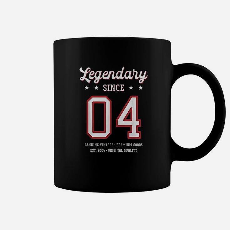 17Th Birthday Gift Legendary Since 2004 Coffee Mug