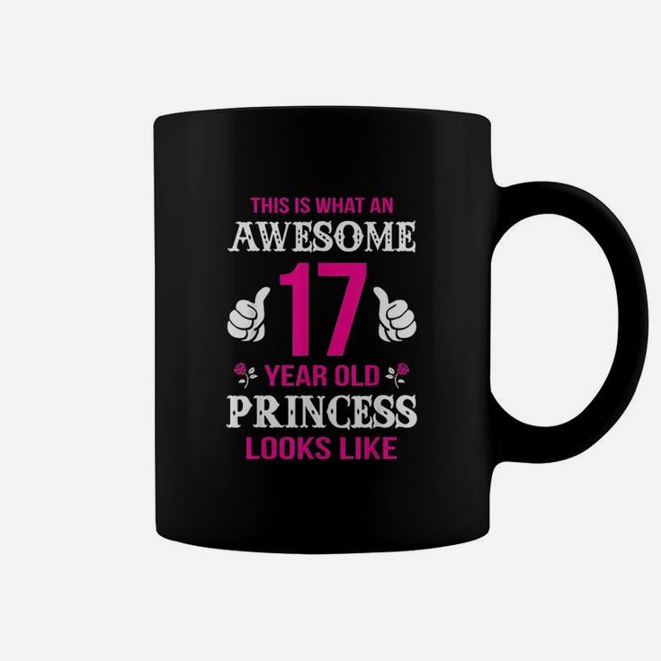 17Th Girl Birthday Gift 17 Year Old Girl Princess Coffee Mug