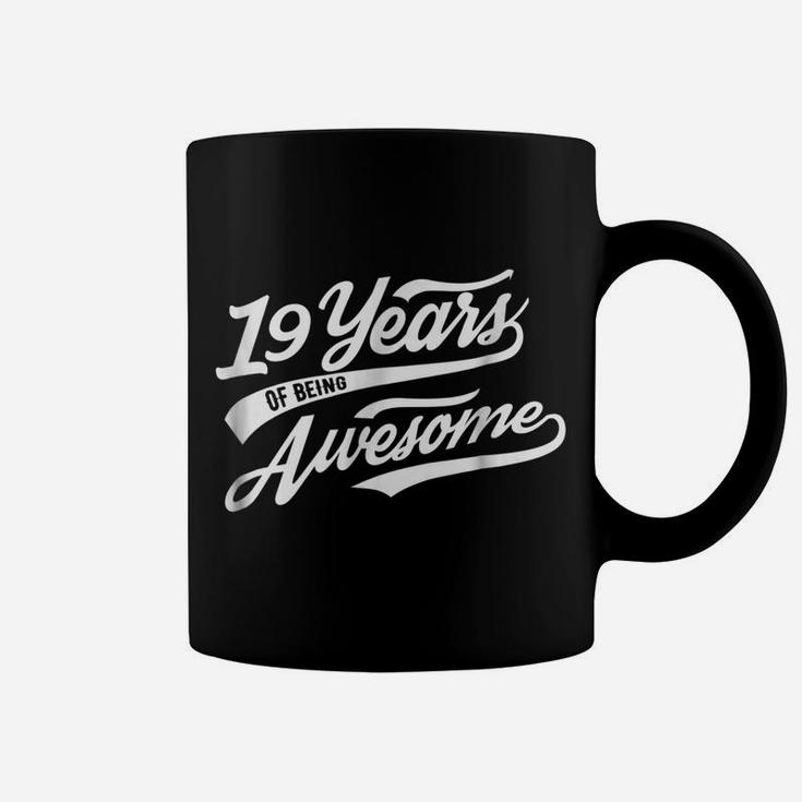 19 Years Of Being Awesome 19Th Wedding Aniversary Shirt Gift Coffee Mug