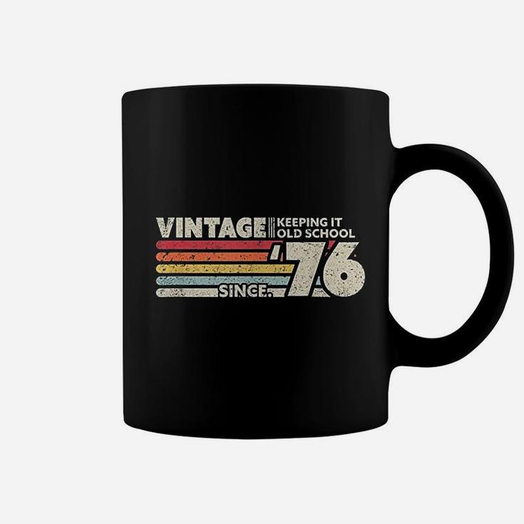 1976 Vintage Keeping It Old School Since 1976 Retro Birthday Coffee Mug