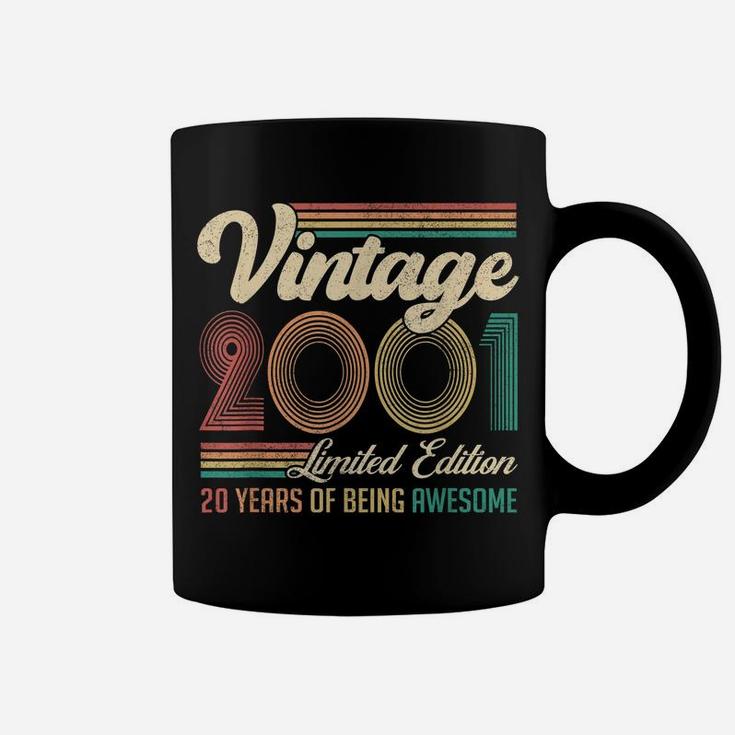 20 Years Old 20Th Birthday Gift Born In 2001 Gifts Men Women Coffee Mug