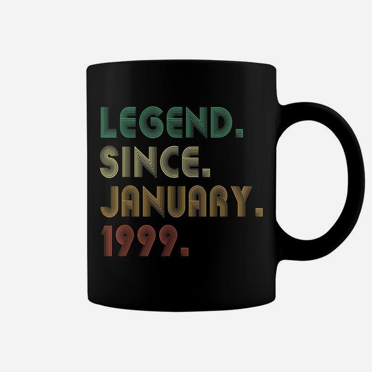 23Rd Birthday Gift Legend Since 1999 January 23 Years Old Coffee Mug