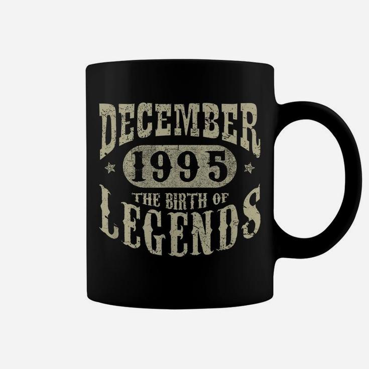 25 Years 25Th Birthday Gift December 1995 Birth Of Legend Coffee Mug