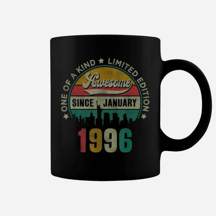 25 Years Old Vintage January 1996 25Th Birthday Gift Coffee Mug