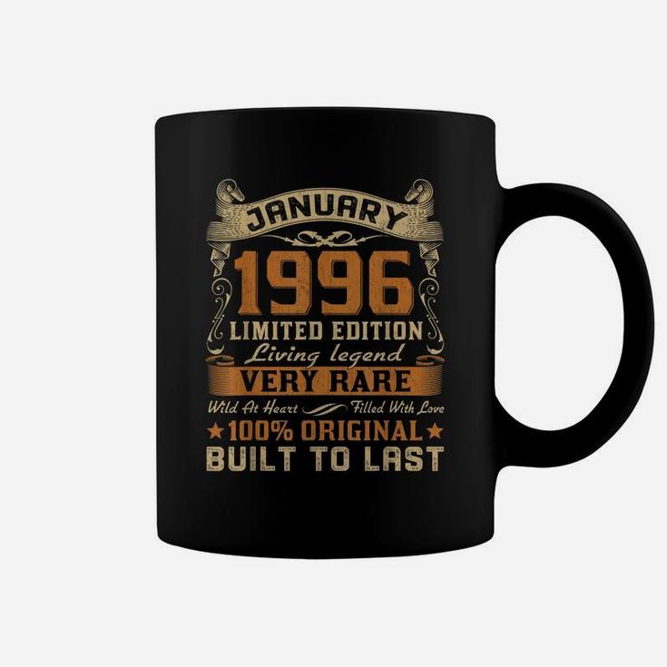 25Th Birthday Gift 25 Years Old Retro Vintage January 1996 Coffee Mug