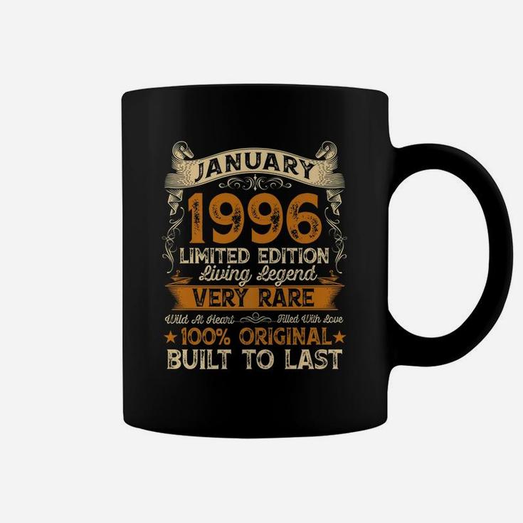 25Th Birthday Gift 25 Years Old Retro Vintage January 1996 Coffee Mug