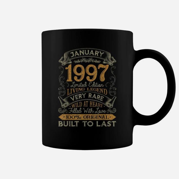 25Th Birthday Gift 25 Years Old Retro Vintage January 1997 Coffee Mug