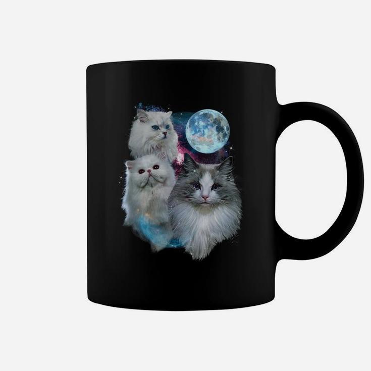 3 Moon Cat Feline Lovers Kitten Adorable Kitty Cat Novelty Sweatshirt Coffee Mug