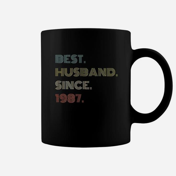 34Th Wedding Anniversary Gift Best Husband Since 1987 Coffee Mug